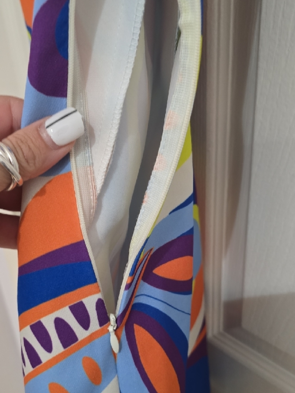 Zara Multicolor Retro Swirl Sleeveless Tunic NWOT - Picture 2 of 5
